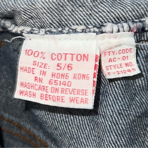 Vintage 90s Filippo Blues Women's Jeans Acid Wash Dark Blue Cotton Size 5/6 - Picture 6 of 6